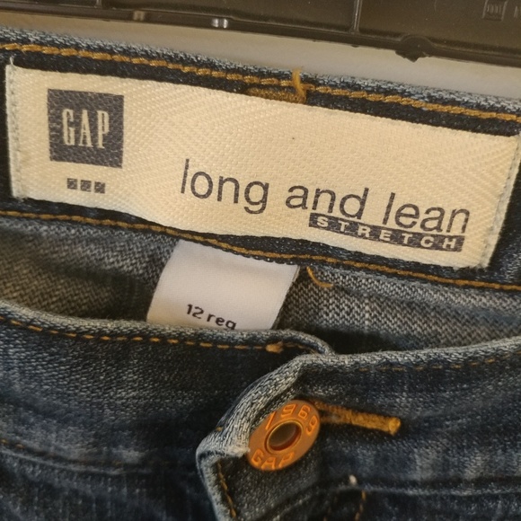GAP Long and Lean Stretch Jeans Size 12 Regular - Picture 2 of 6